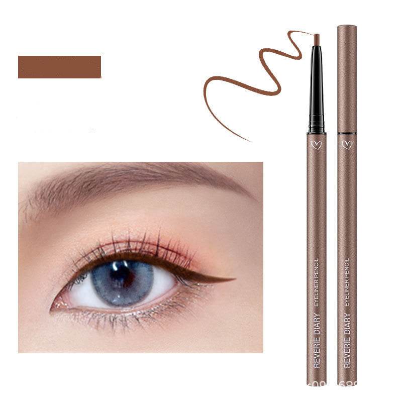 Dream Diary, Eye Liner, Pencil Eyeliner, Cream, Very Thin Brown Waterproof. - Mubimart