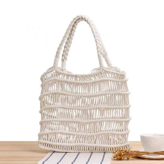 Female Sensual Straw Bag Beach Bag - Mubimart