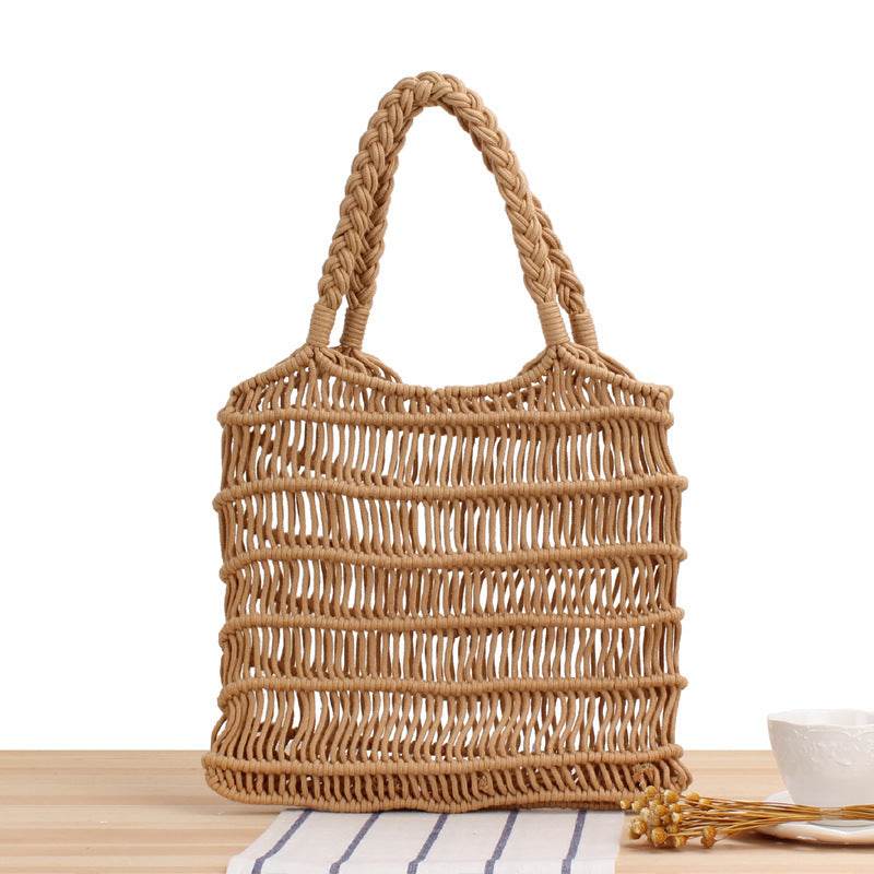 Female Sensual Straw Bag Beach Bag - Mubimart