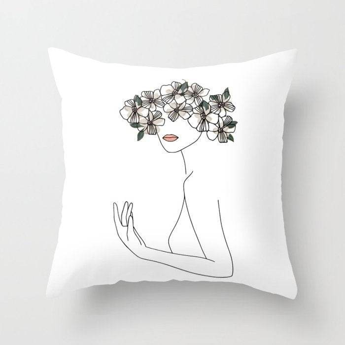 Pillowcase Black And White Geometric Pillowcase - Mubimart