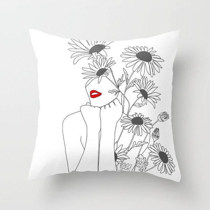 Pillowcase Black And White Geometric Pillowcase - Mubimart