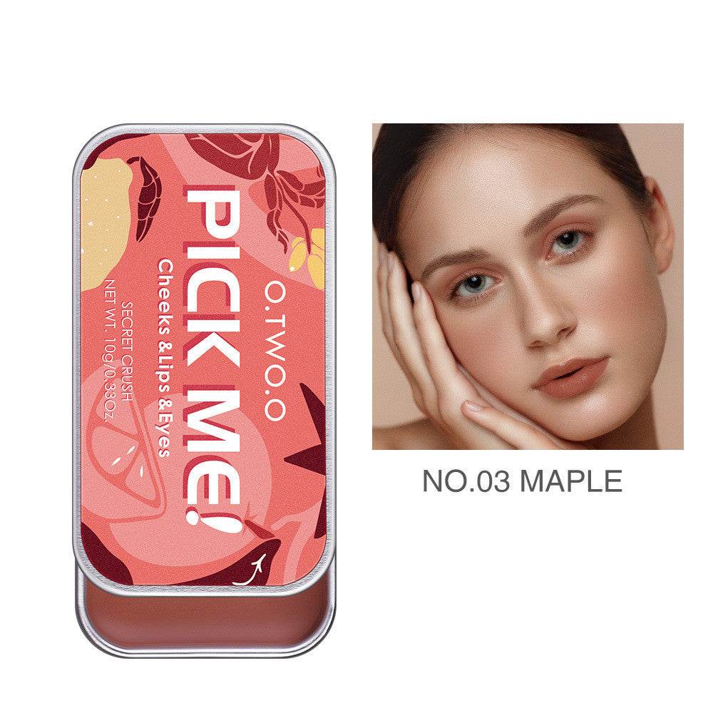 Monochrome Rouge Cream Lipstick Eye Shadow Blush 3 in 1 - Mubimart