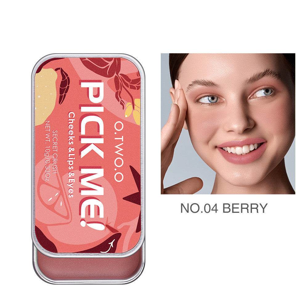 Monochrome Rouge Cream Lipstick Eye Shadow Blush 3 in 1 - Mubimart