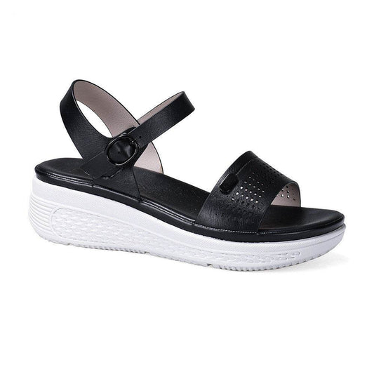 Hollow Wedge With Bohemian Sandals Women - Mubimart