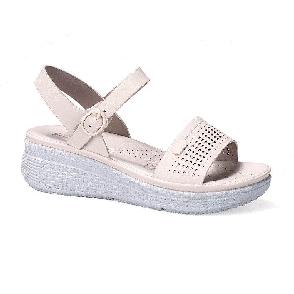 Hollow Wedge With Bohemian Sandals Women - Mubimart
