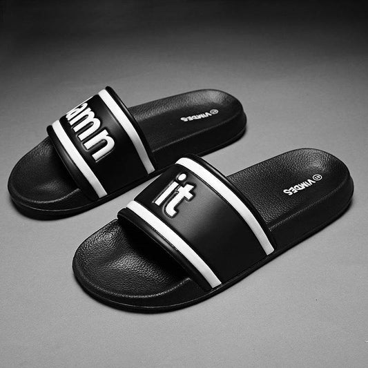 Large Size Slippers Men Wear Flip-Flop Beach Shoes Outdoors - Mubimart