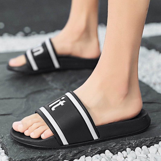 Large Size Slippers Men Wear Flip-Flop Beach Shoes Outdoors - Mubimart