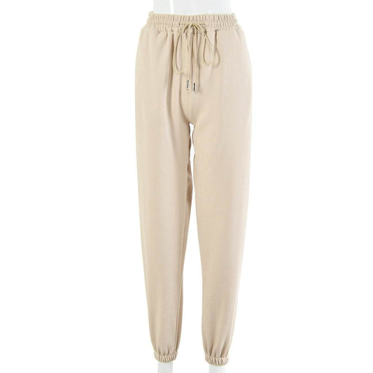 SIBYBO Black Cotton Thicken Cargo Pants Women Autumn High Waist Sweat Pants Streetwear Harajuku Baggy Trousers Pantalones - Mubimart