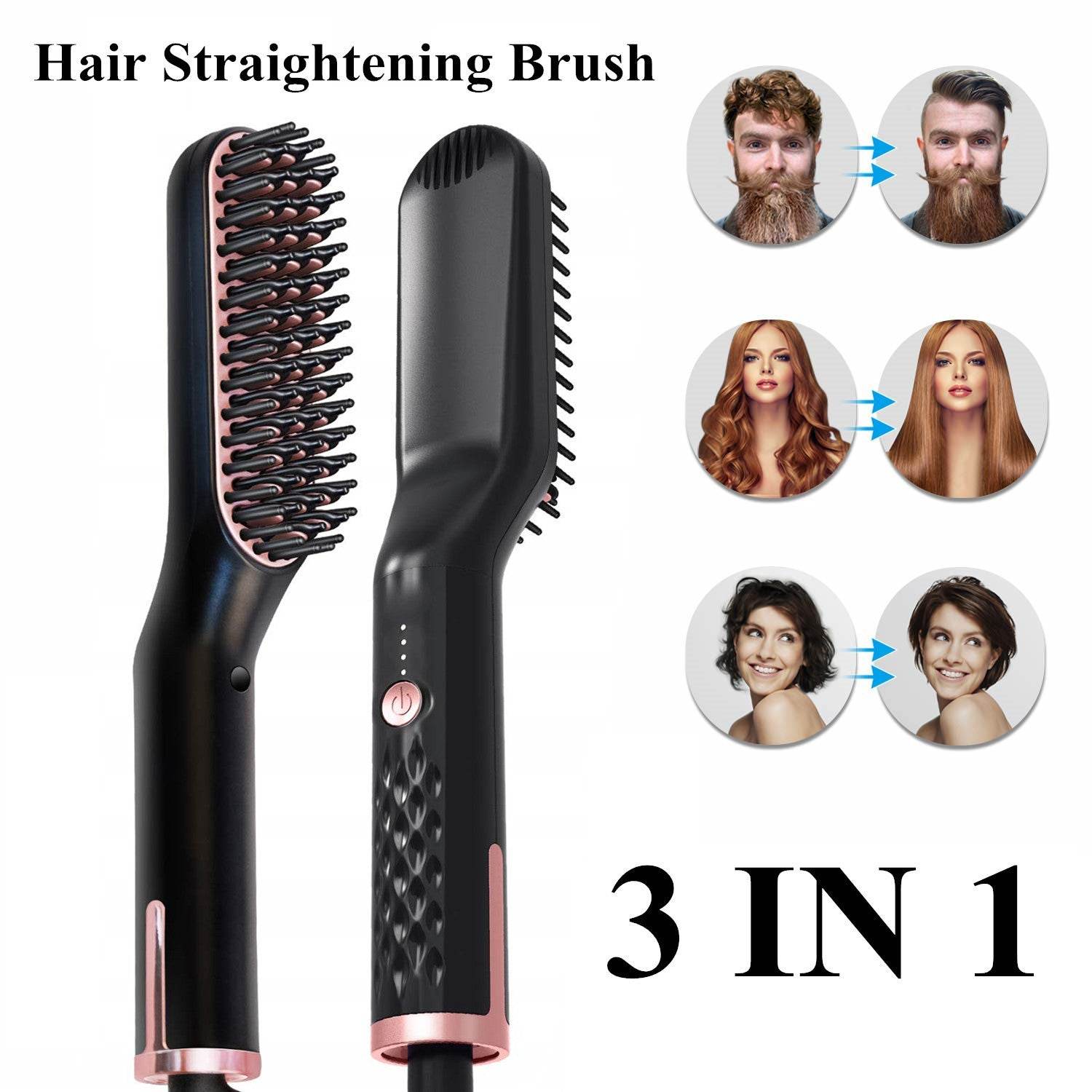 Hair Styling Comb Hair Straightener Comb Hair Straightener - Mubimart