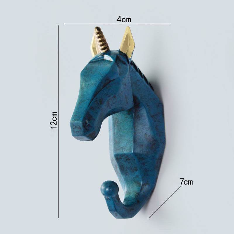 Creative Decoration Wall Hanging Door Back Hook Wall Animal Headdress Hanger Hook Key Hook - Mubimart