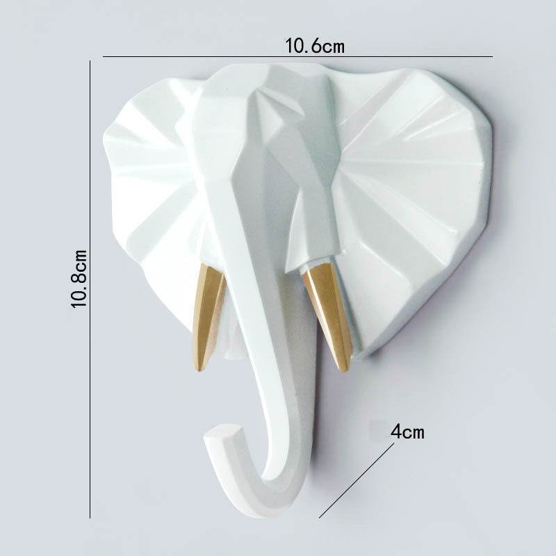 Creative Decoration Wall Hanging Door Back Hook Wall Animal Headdress Hanger Hook Key Hook - Mubimart