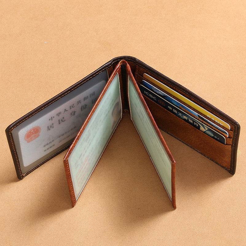 Multifunctional Card Holder Leather Driver's License Protection Card Holder - Mubimart
