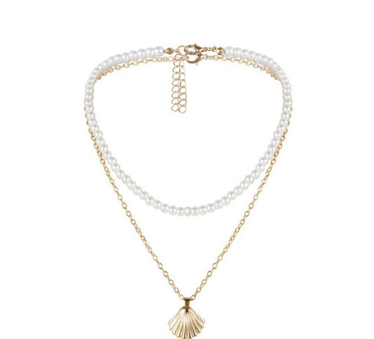 KISS WIFE Retro Pearl Choker Necklaces For Women - Mubimart