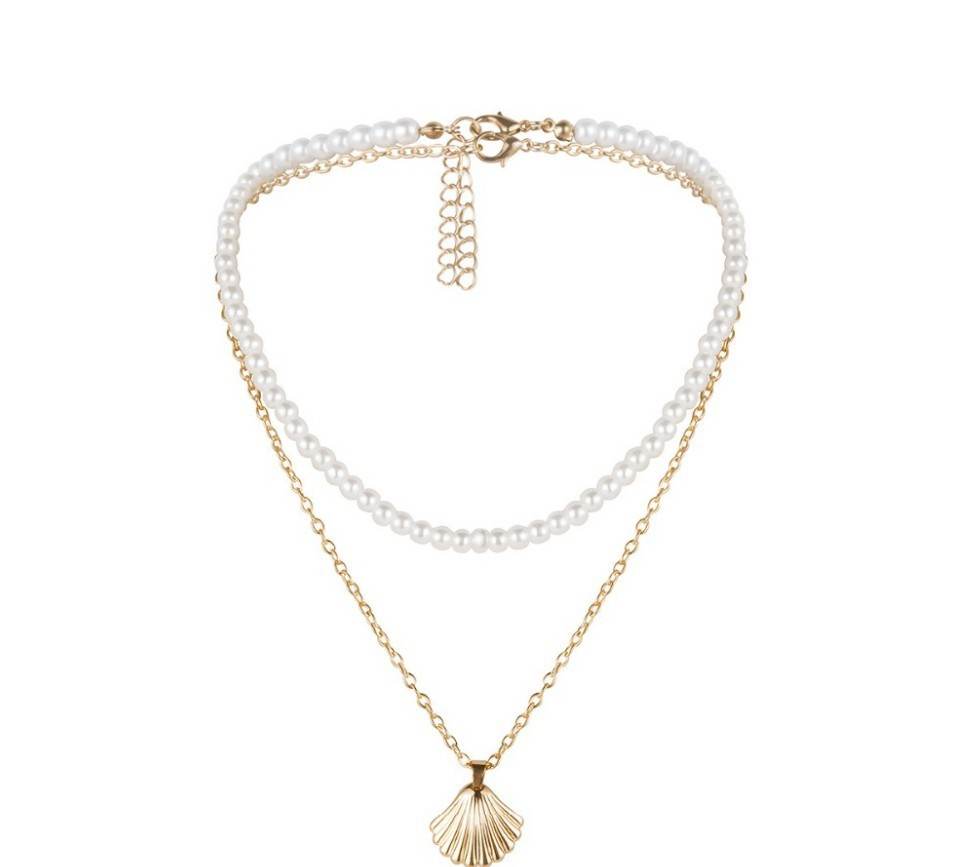 KISS WIFE Retro Pearl Choker Necklaces For Women - Mubimart