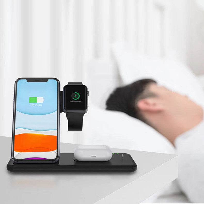 Wireless Charging 15W Charger Watch Three-in-one Wireless Charger - Mubimart
