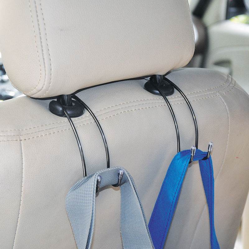 Stainless Steel Car Hook Car Seat Back Hook Hidden Car In Car Hook - Mubimart