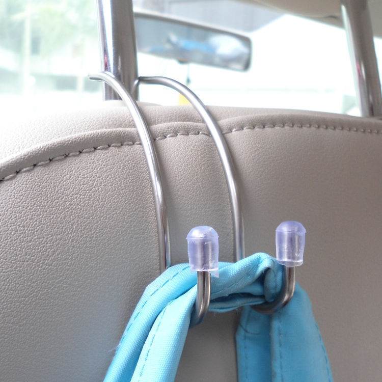 Stainless Steel Car Hook Car Seat Back Hook Hidden Car In Car Hook - Mubimart