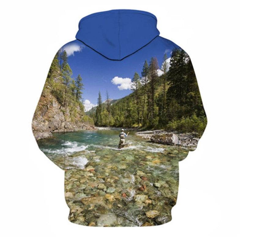 3D Printed Sweatshirt Hooded Sweatshirt - Mubimart