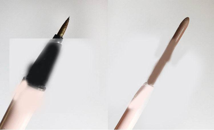 Plain Brown Pencil Type Hard Tip Glue Pen Eyeliner Liquid Eyeliner Is Not Smudged and Waterproof - Mubimart