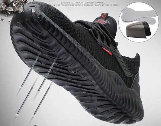 Breathable Safety Shoes Anti-smashing Work Safety Shoes - Mubimart