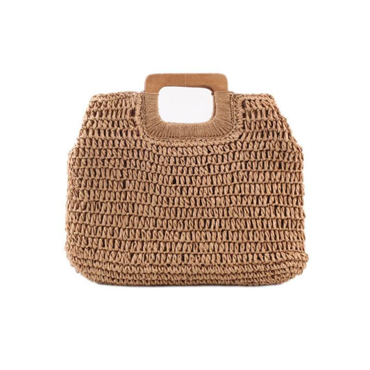 Straw Bag Beach Bag Handbag Handbag - Mubimart
