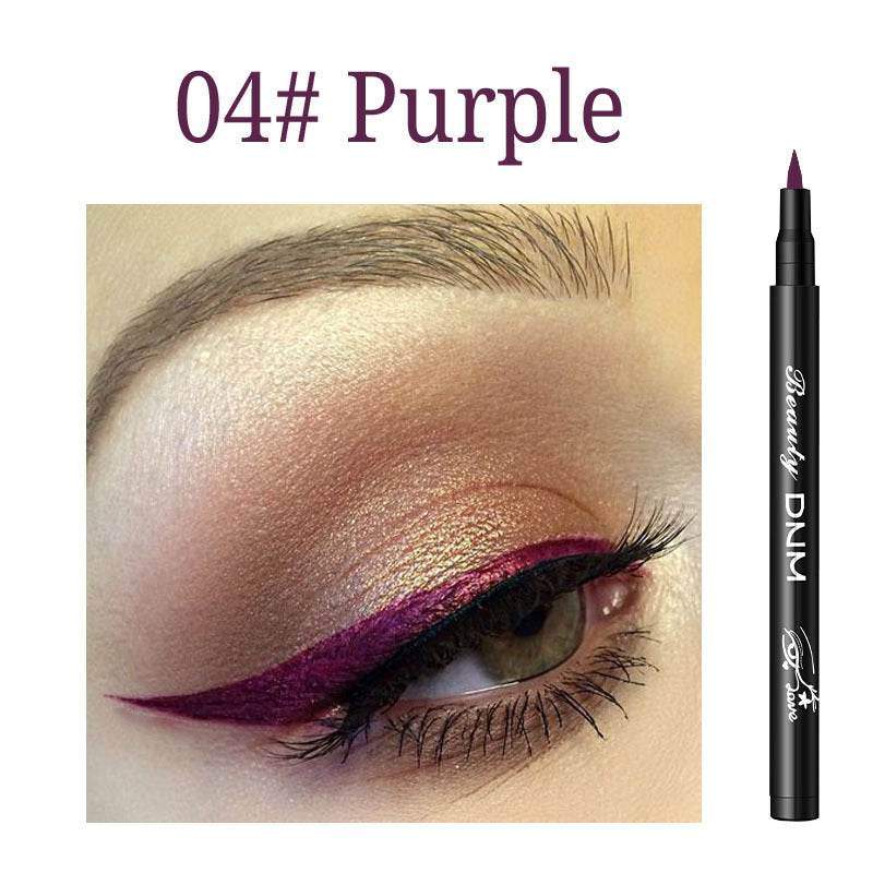 Dnm Color Eyeliner Long-Lasting Waterproof And Non-Smudge Liquid Eyeliner - Mubimart