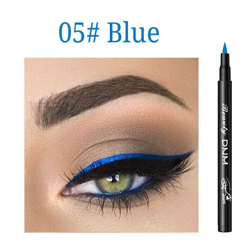 Dnm Color Eyeliner Long-Lasting Waterproof And Non-Smudge Liquid Eyeliner - Mubimart