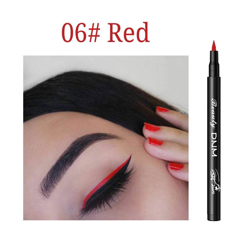 Dnm Color Eyeliner Long-Lasting Waterproof And Non-Smudge Liquid Eyeliner - Mubimart