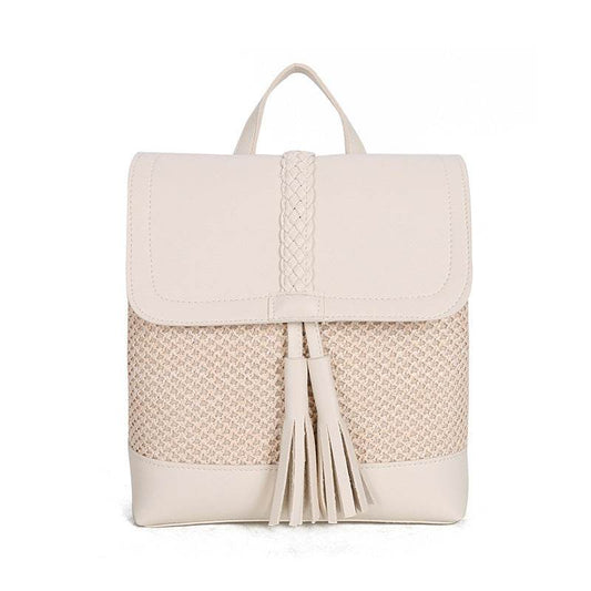 Shoulder Straw Woven Bag Women Fashion Woven Bag - Mubimart