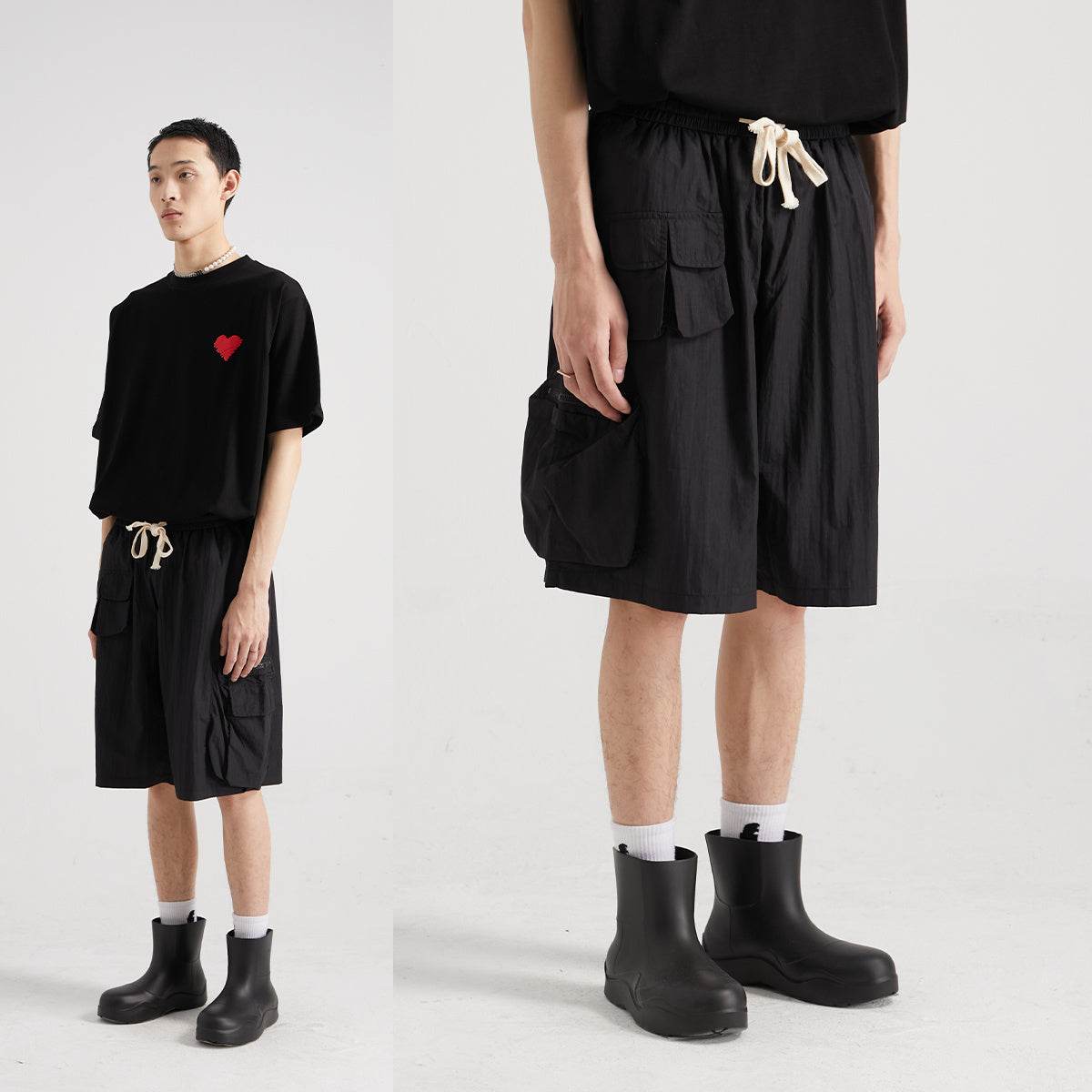 Multi-pocket Cargo Casual Shorts - Mubimart