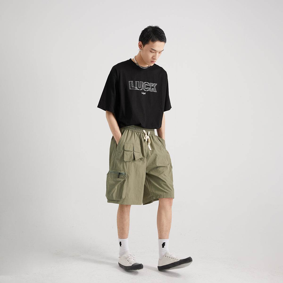 Multi-pocket Cargo Casual Shorts - Mubimart