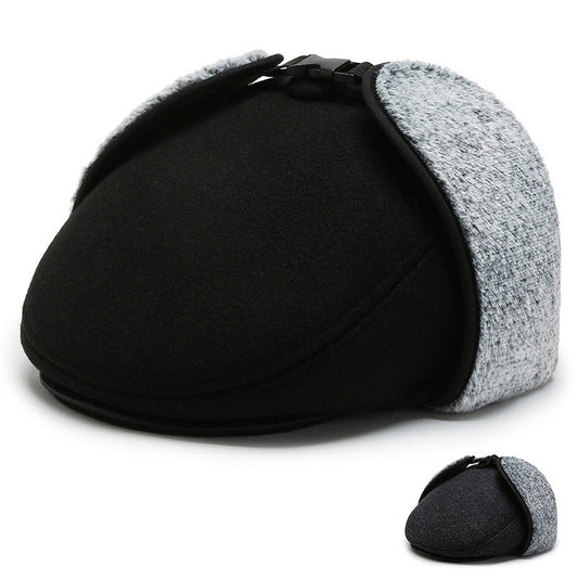 Thickened earmuffs and velvet warm cotton cap