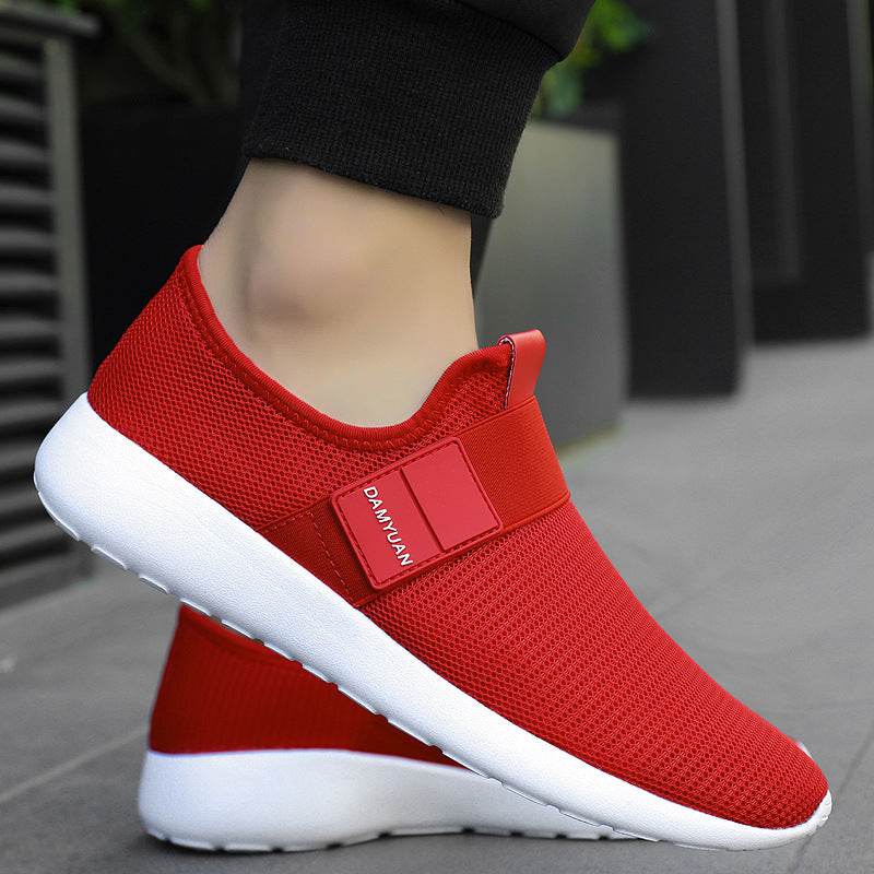 Light Slipon Running Shoes 47 Breathable Casual Mens Sports Shoes 46 Fashion Large Size Outdoor Gym Jogging Mens Sneakers - Mubimart