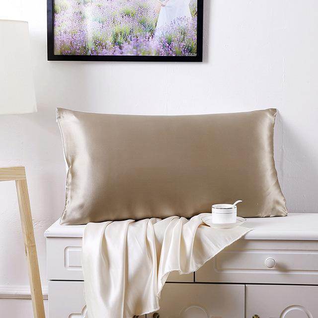 Silk Pillowcase 100 Silk Pillowcase 19mommes Double-Sided - Mubimart