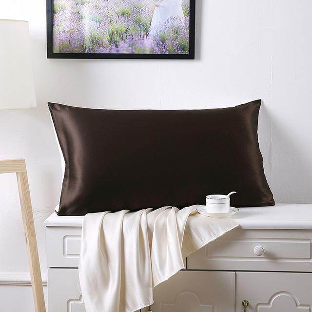 Silk Pillowcase 100 Silk Pillowcase 19mommes Double-Sided - Mubimart