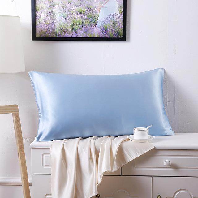 Silk Pillowcase 100 Silk Pillowcase 19mommes Double-Sided - Mubimart