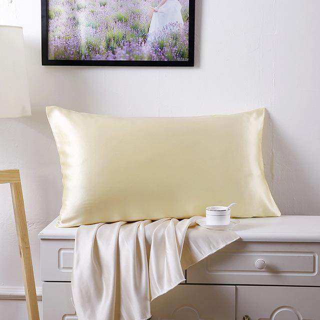 Silk Pillowcase 100 Silk Pillowcase 19mommes Double-Sided - Mubimart