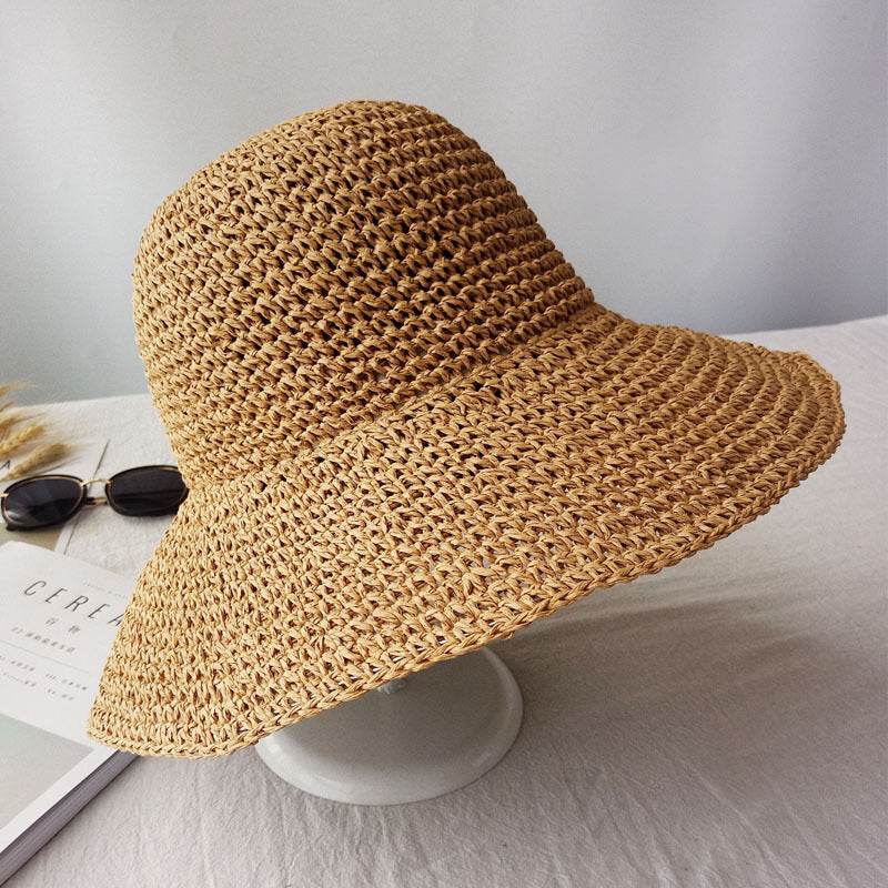 Summer Autumn Hats For Women Retro Flat Drooping Hat - Mubimart