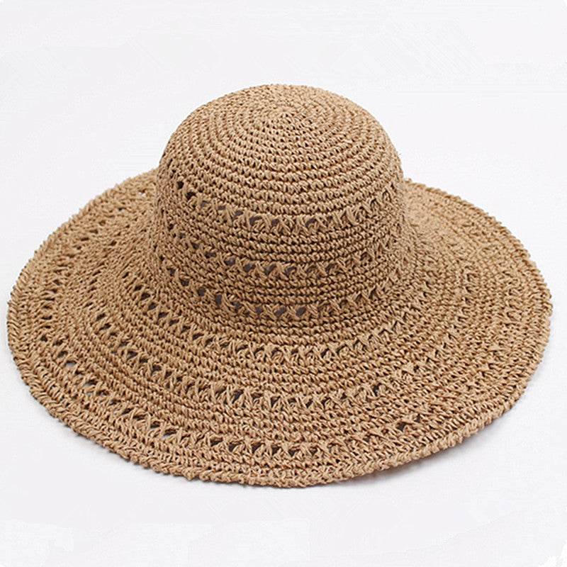 Summer Autumn Hats For Women Retro Flat Drooping Hat - Mubimart