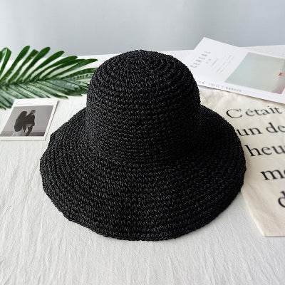 Summer Autumn Hats For Women Retro Flat Drooping Hat - Mubimart