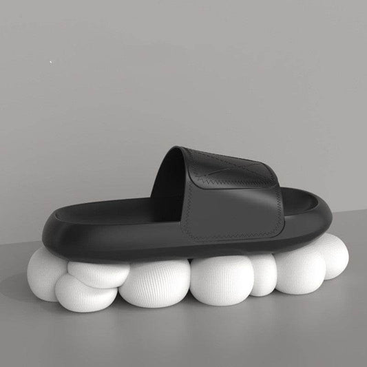 Slipper Female Summer Indoor Home Thickened Bottom Anti Slip Net Red Couple Bath Bathroom Home Cool Slipper Male - Mubimart