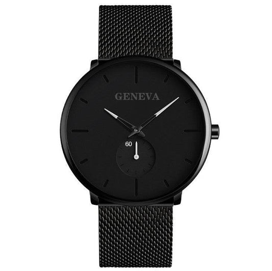 Fashion Casual Geneva Mens Watch Quartz Stainless Steel Brand Wristwatch Analog Watches Wrist - Mubimart