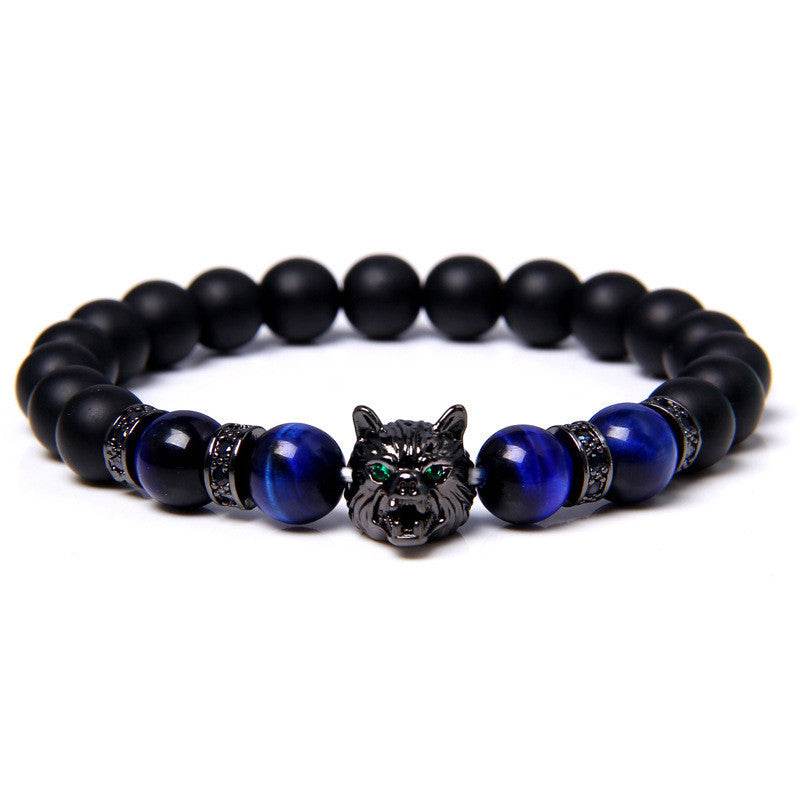 Natural Tiger's Eye Bracelet Gemstone Beads - Mubimart