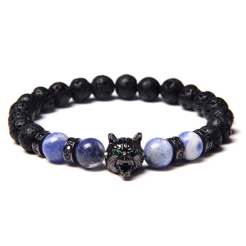 Natural Tiger's Eye Bracelet Gemstone Beads - Mubimart