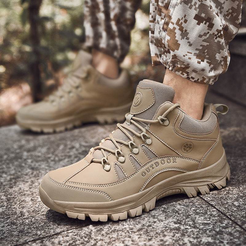 Fashion Hiking Shoes Military Boots Non-slip Wear-resistant Outdoor Shoes - Mubimart
