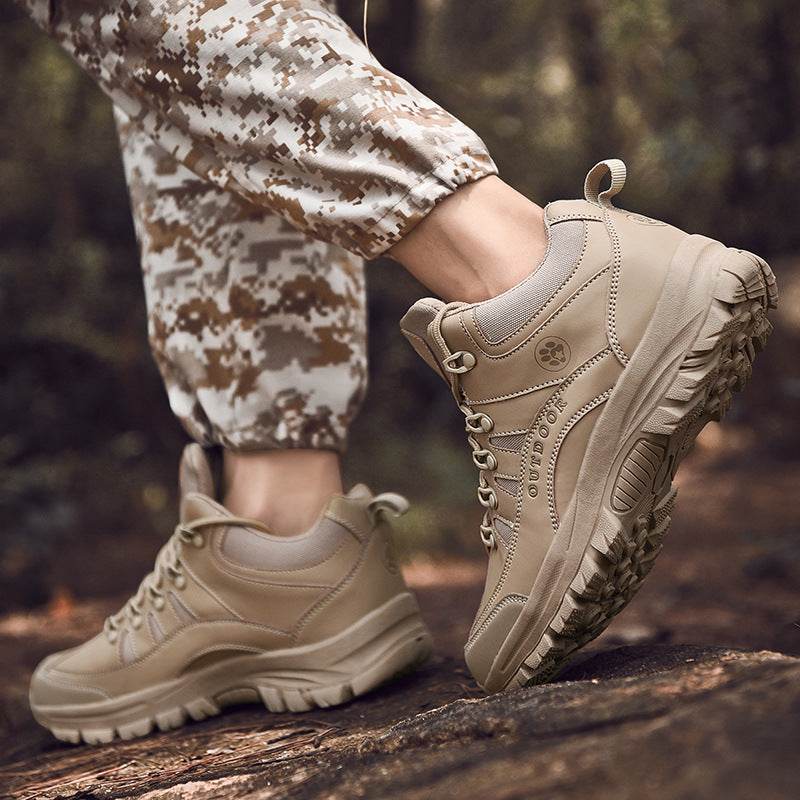 Fashion Hiking Shoes Military Boots Non-slip Wear-resistant Outdoor Shoes - Mubimart