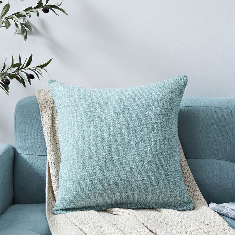 Chenille Plain Hug Pillowcase Office Sofa Home Hug Pillowcase Cushion Siesta Hug Pillowcase - Mubimart