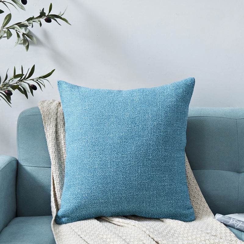 Chenille Plain Hug Pillowcase Office Sofa Home Hug Pillowcase Cushion Siesta Hug Pillowcase - Mubimart