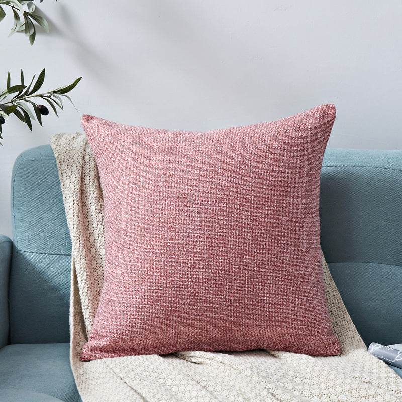 Chenille Plain Hug Pillowcase Office Sofa Home Hug Pillowcase Cushion Siesta Hug Pillowcase - Mubimart