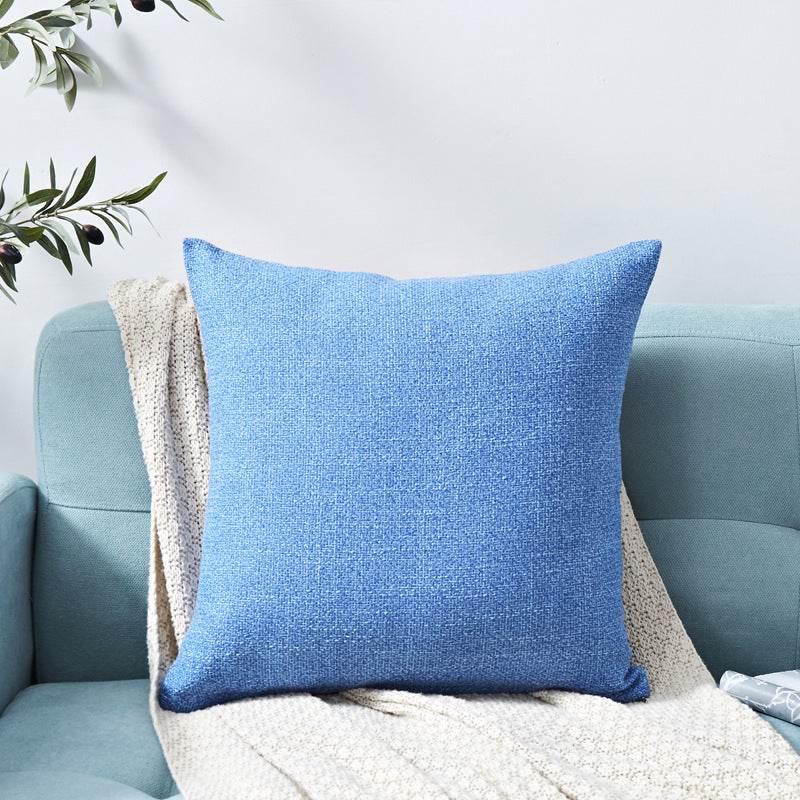 Chenille Plain Hug Pillowcase Office Sofa Home Hug Pillowcase Cushion Siesta Hug Pillowcase - Mubimart